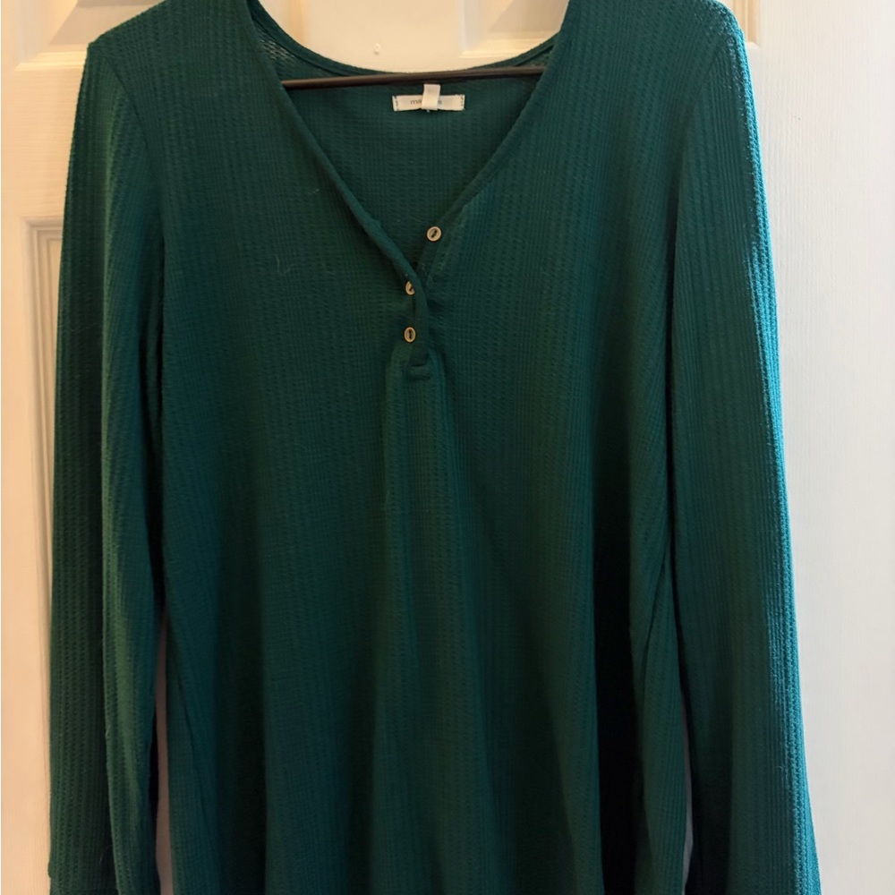 Maurices Deep Teal Long Sleeve Top